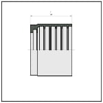 03310 FERRULE FOR 2-WIRES HOSE