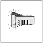 26711 JIC FEMALE 74° CONE SEAT